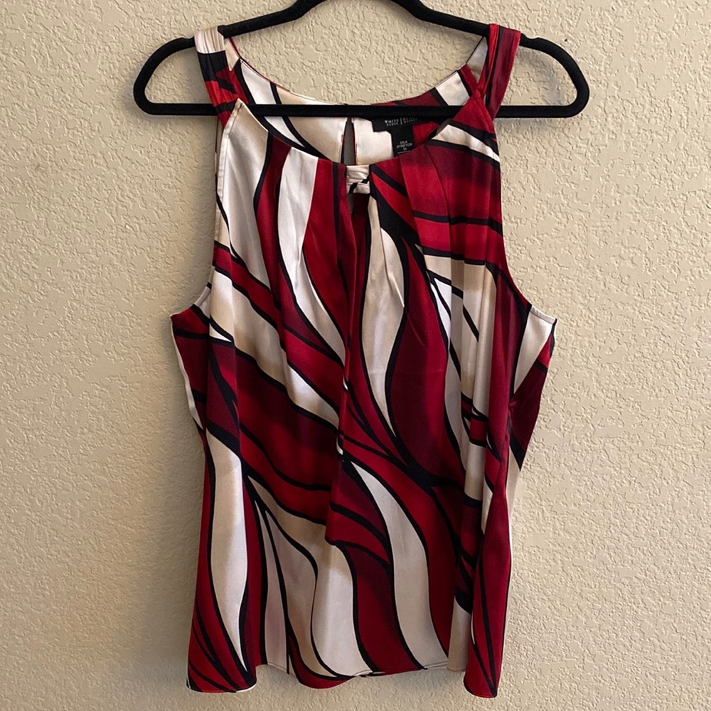 White house black market silk tank